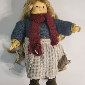 Vintage Little Girl Porcelain Doll TJ Collection Handcrafted Doll Melissa 1993